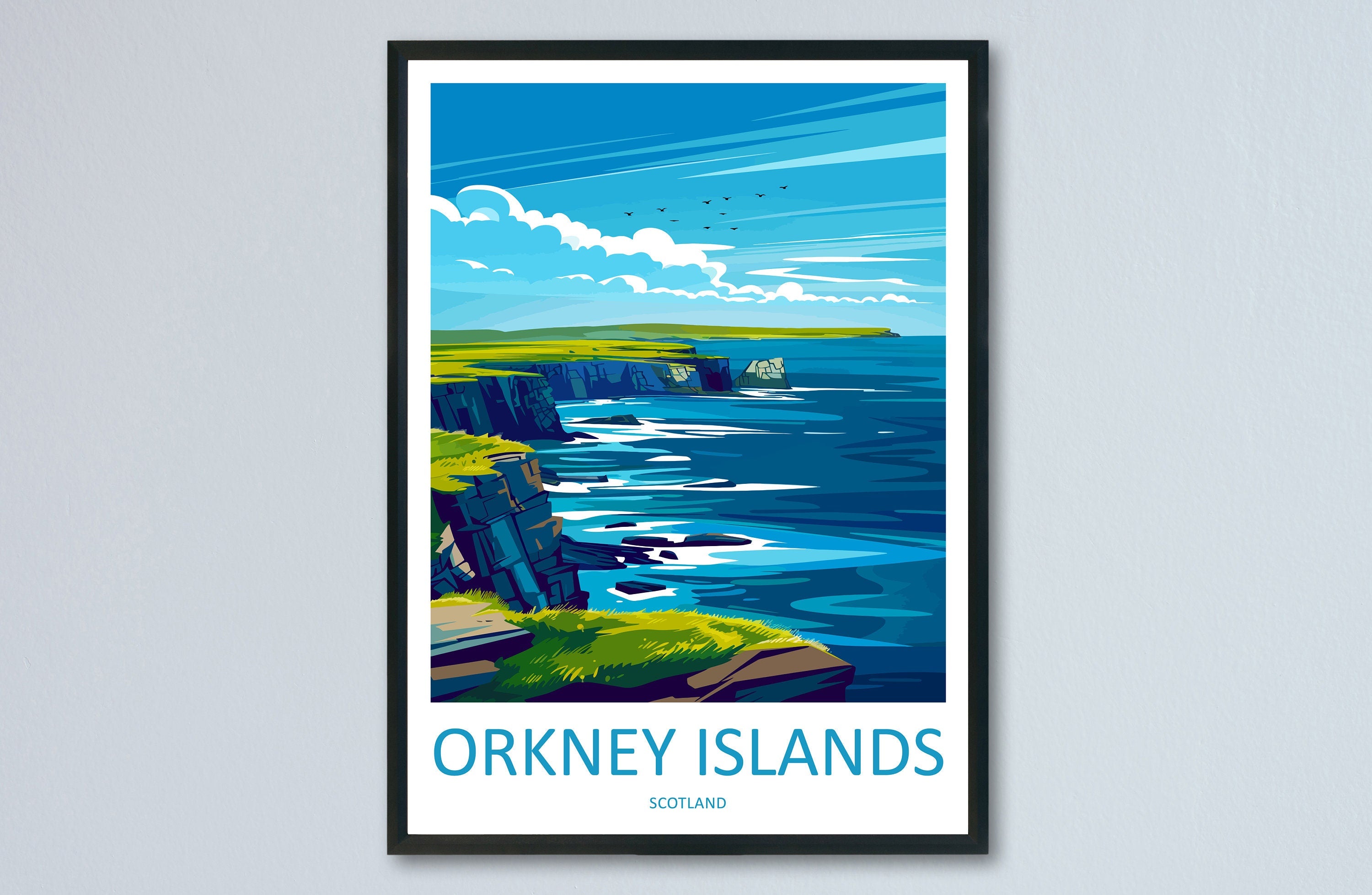 Orkney Islands Print Orkney Islands Home Decor Landscape Print Orkney Islands Wall Art Scotland Enthusiast Gift Wall Hanging Orkney Islands
