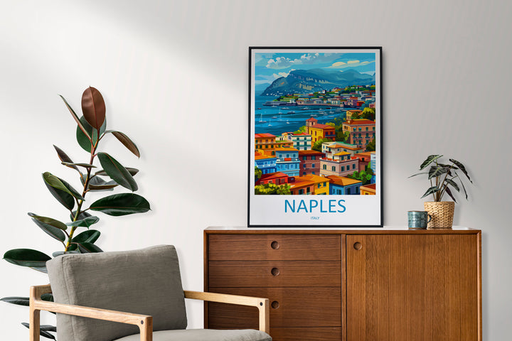 Naples Travel Print Wall Art Naples Italy Wall Hanging Home Decoration Naples Gift Art Lovers Wall Art Print Naples Italy Art Naples Art