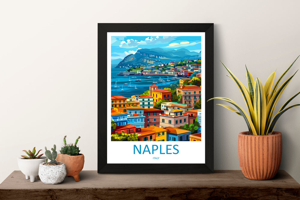 Naples Travel Print Wall Art Naples Italy Wall Hanging Home Decoration Naples Gift Art Lovers Wall Art Print Naples Italy Art Naples Art