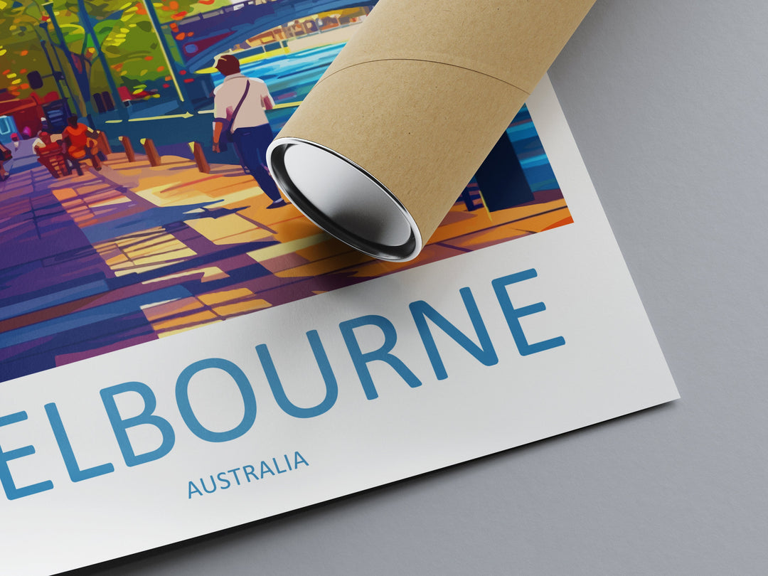 Melbourne Travel Print Wall Art Melbourne Wall Hanging Home Décor Melbourne Gift Art Lovers Wall Art Australia Travel Print