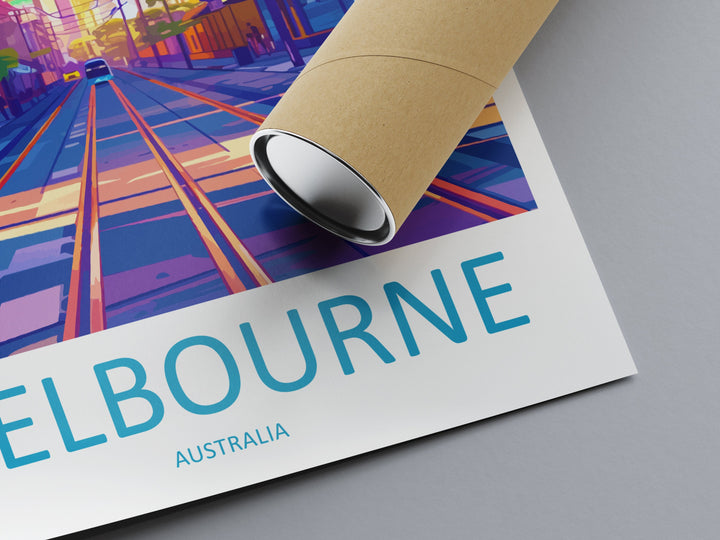 Melbourne Travel Print Wall Art Melbourne Wall Hanging Home Décor Melbourne Gift Art Lovers Wall Art Australia Travel Print