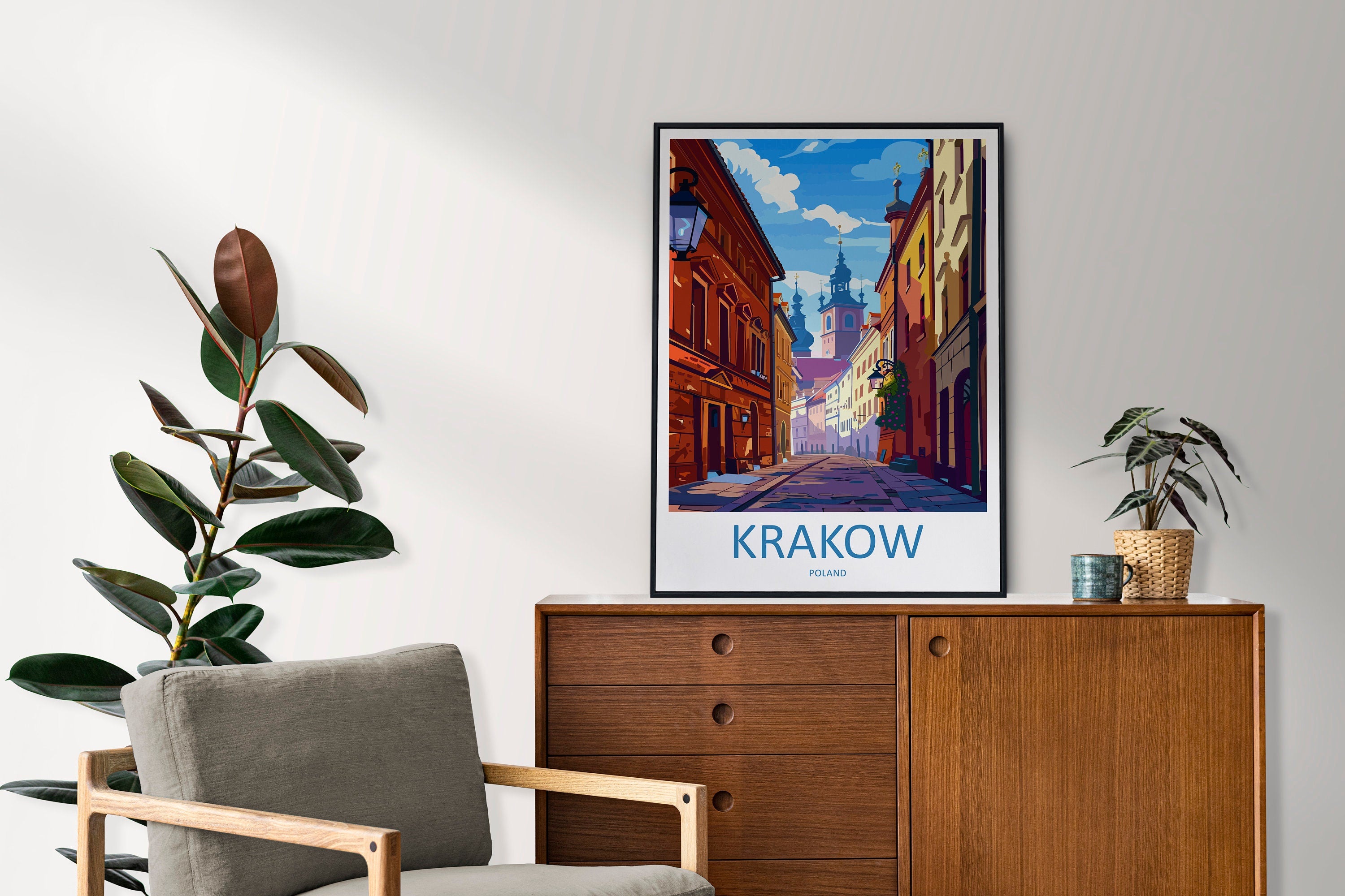 Krakow Travel Print