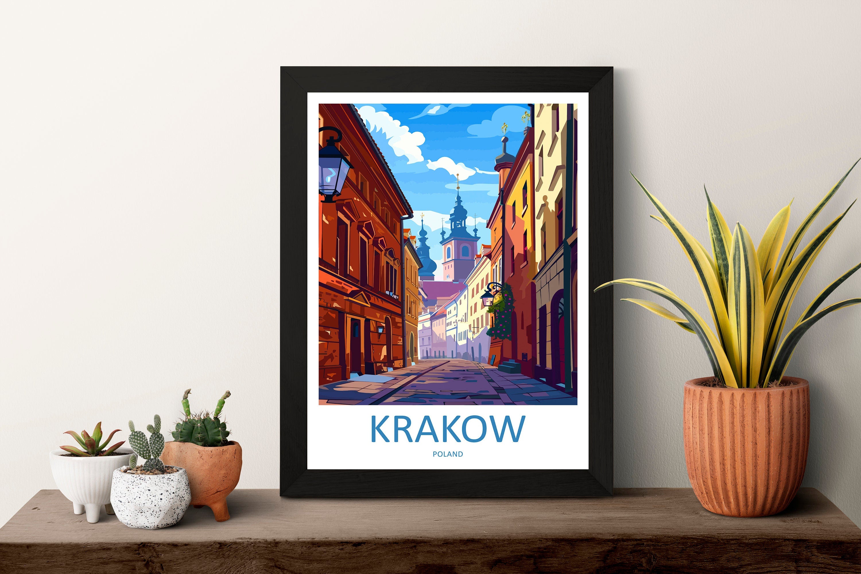 Krakow Travel Print