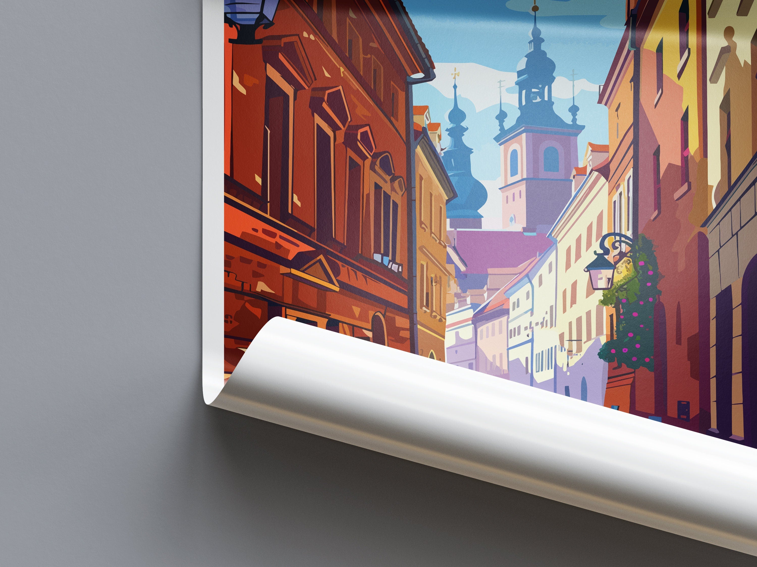 Krakow Travel Print