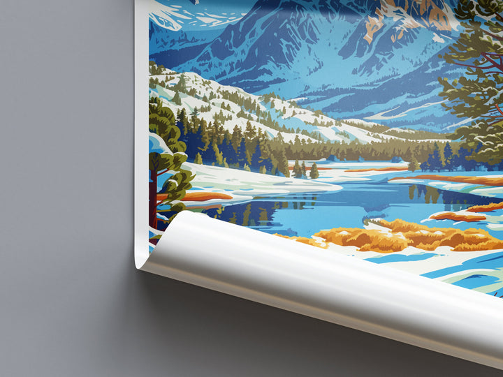 Lake Mammoth Travel Print Wall Art Lake Mammoth Wall Hanging Home Décor Lake Mammoth Gift Art Lovers California Art Lover Gift