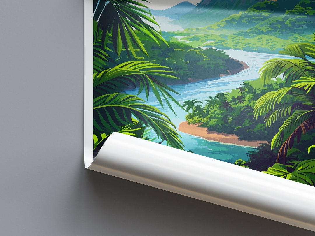 Guyana Travel Print Wall Art Guyana Wall Hanging Home Décor Guyana Gift Art Lovers Wall Art South America Travel Print
