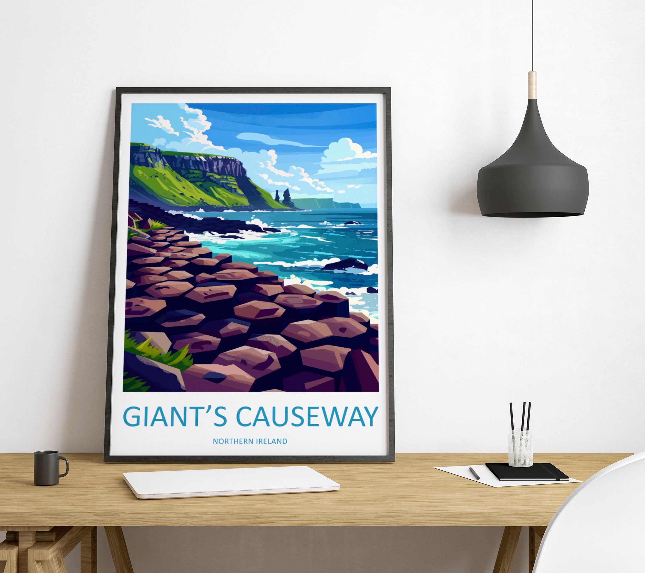 Giant's Causeway Print Giant's Causeway Home Décor Landscape Print Giant's Causeway