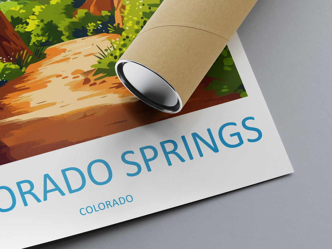 Colorado springs Travel Print Wall Art Colorado springs Wall Hanging Home Décor Colorado springs Gift Art Lovers Colorado Art Gift Lover