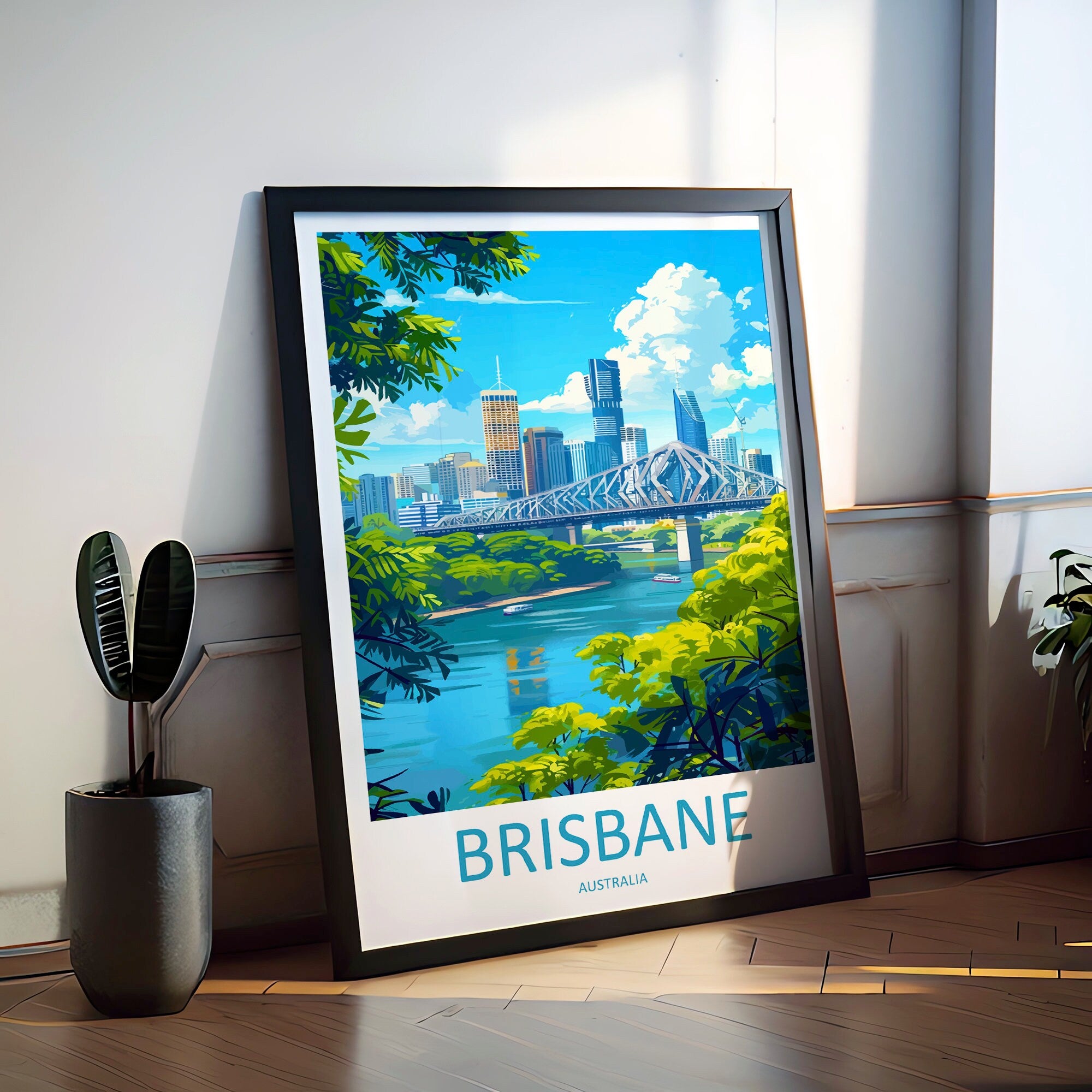 Brisbane Travel Print