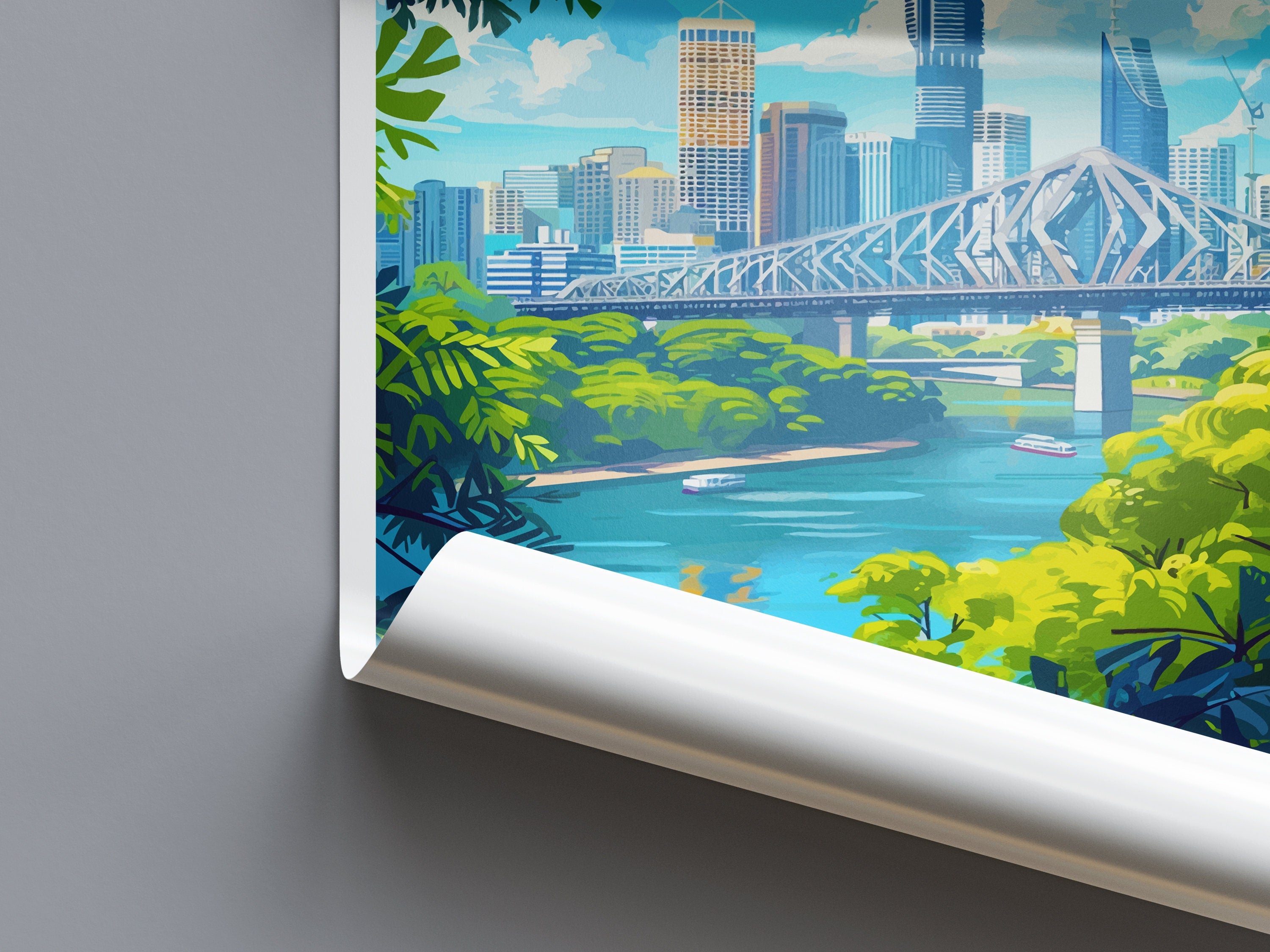 Brisbane Travel Print