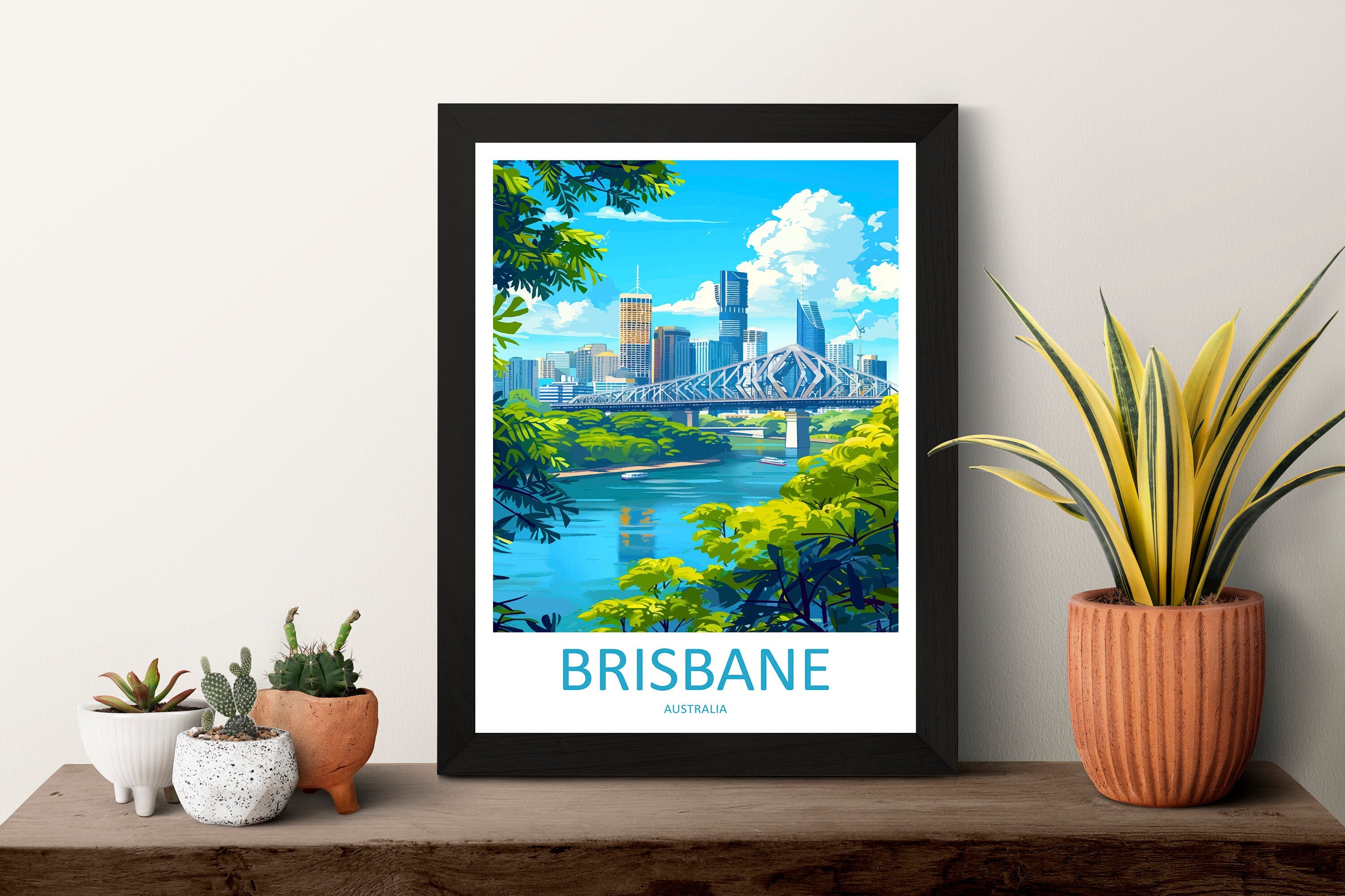 Brisbane Travel Print