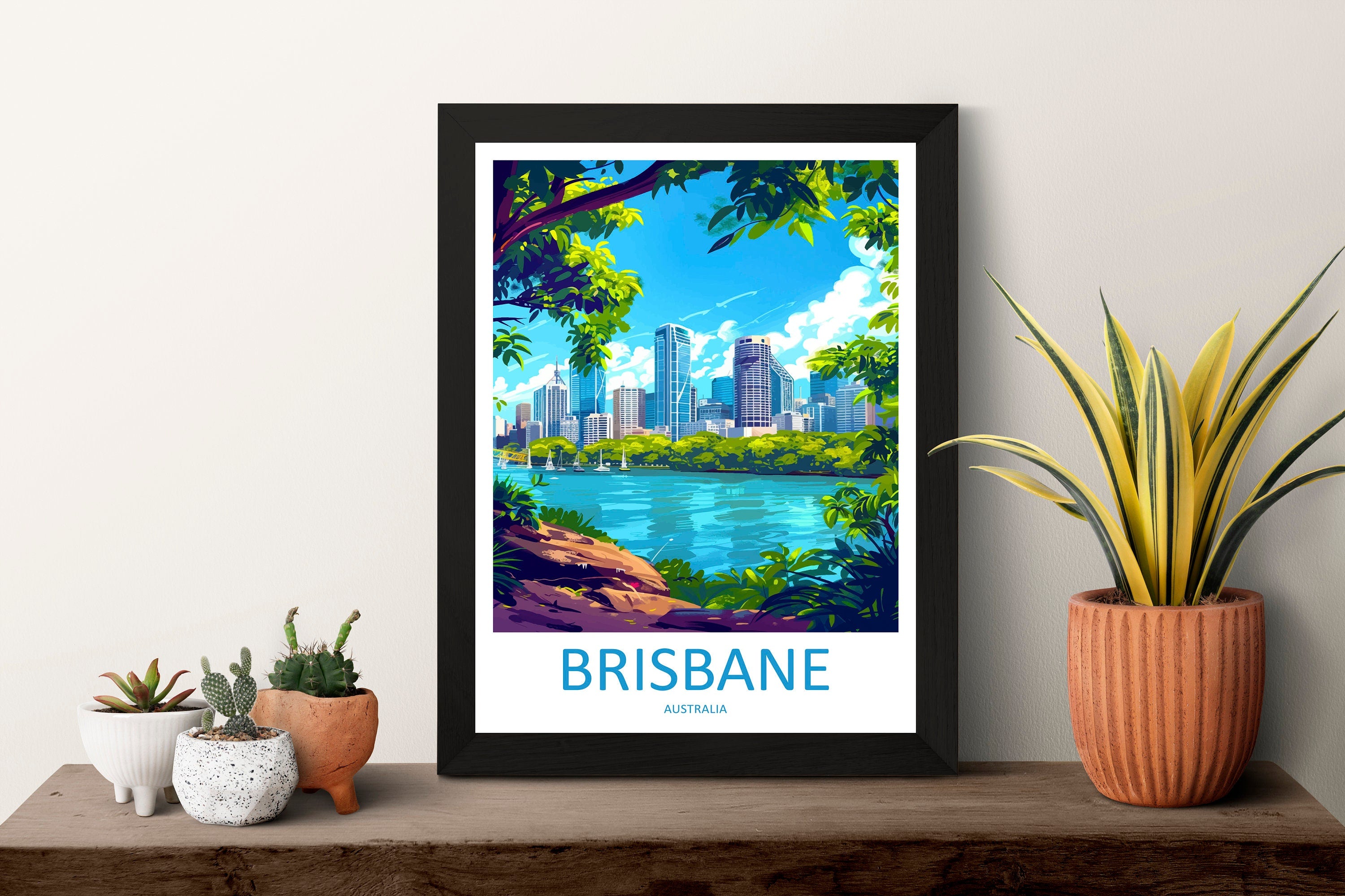 Brisbane Travel Print