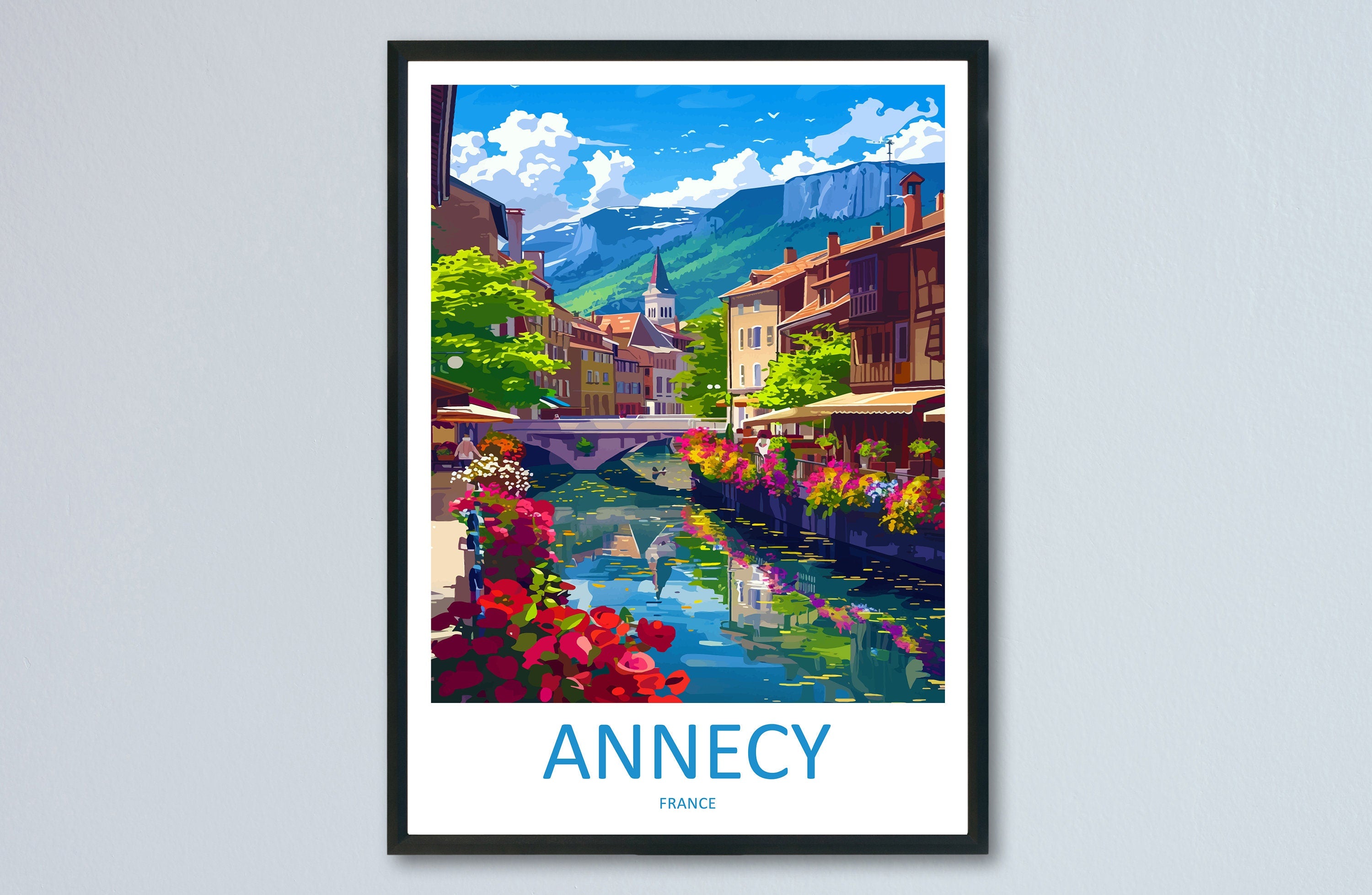 Annecy Travel Print