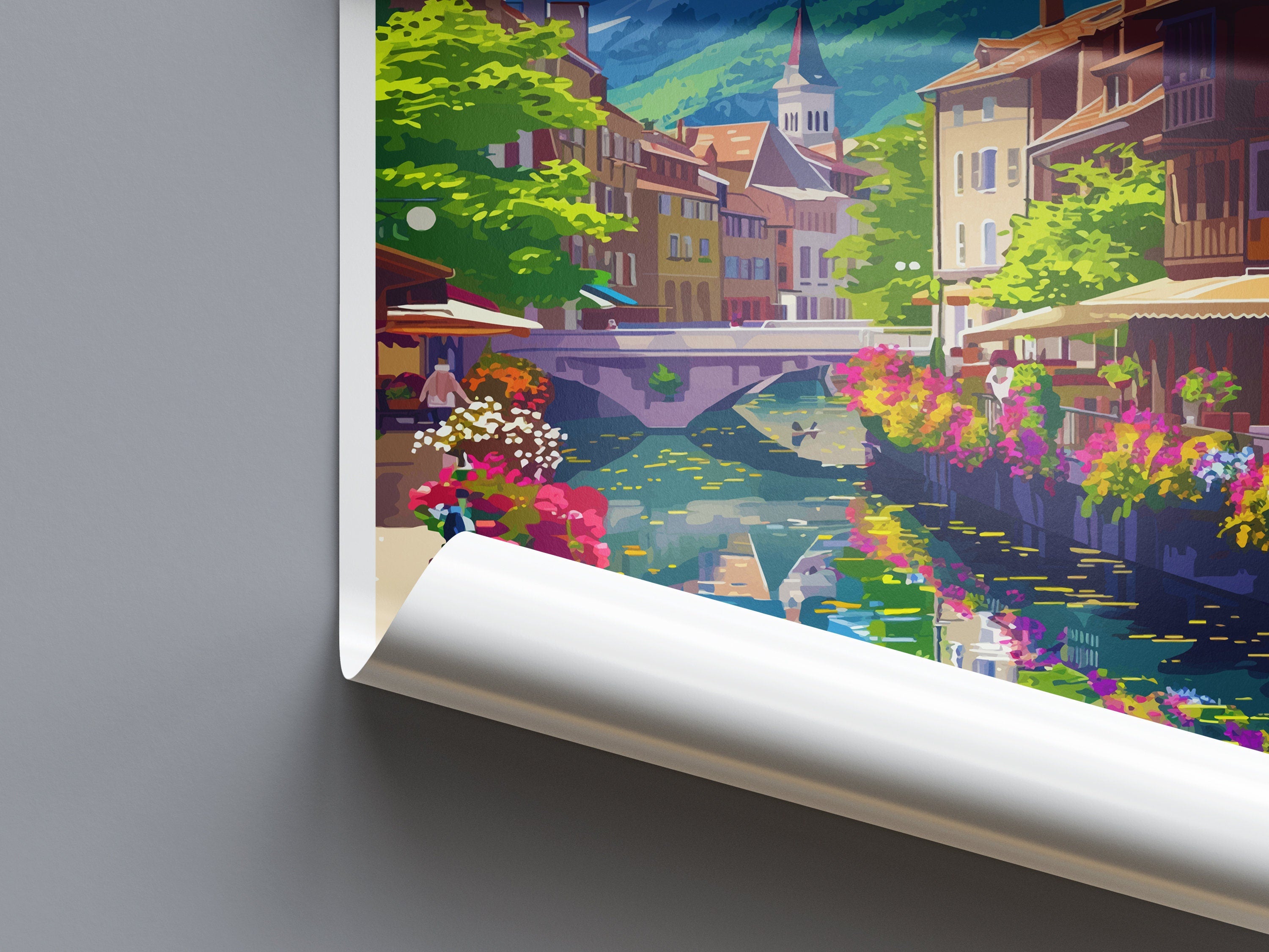 Annecy Travel Print