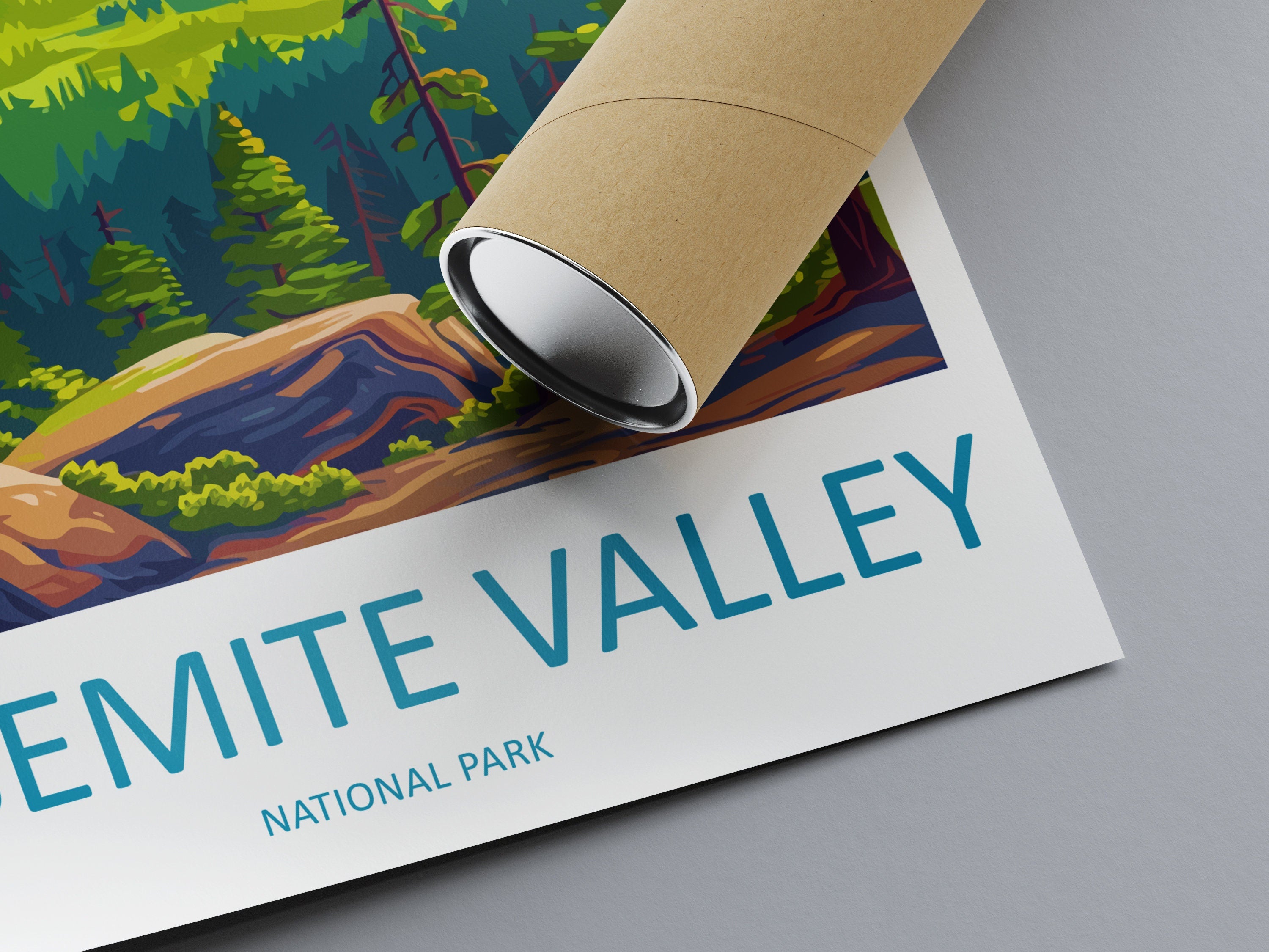 Yosemite Valley National Park Travel Print