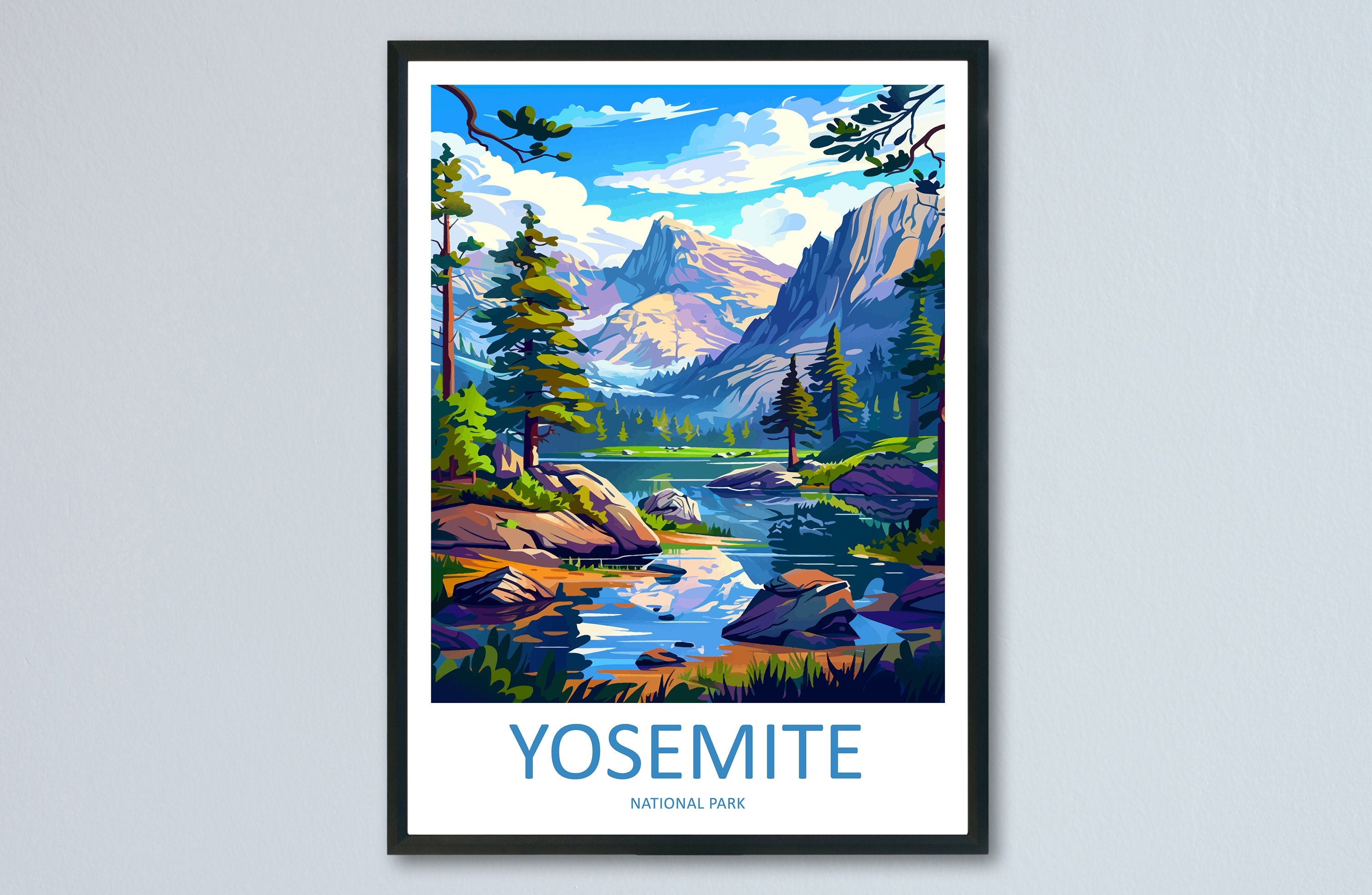 Yosemite Travel Print