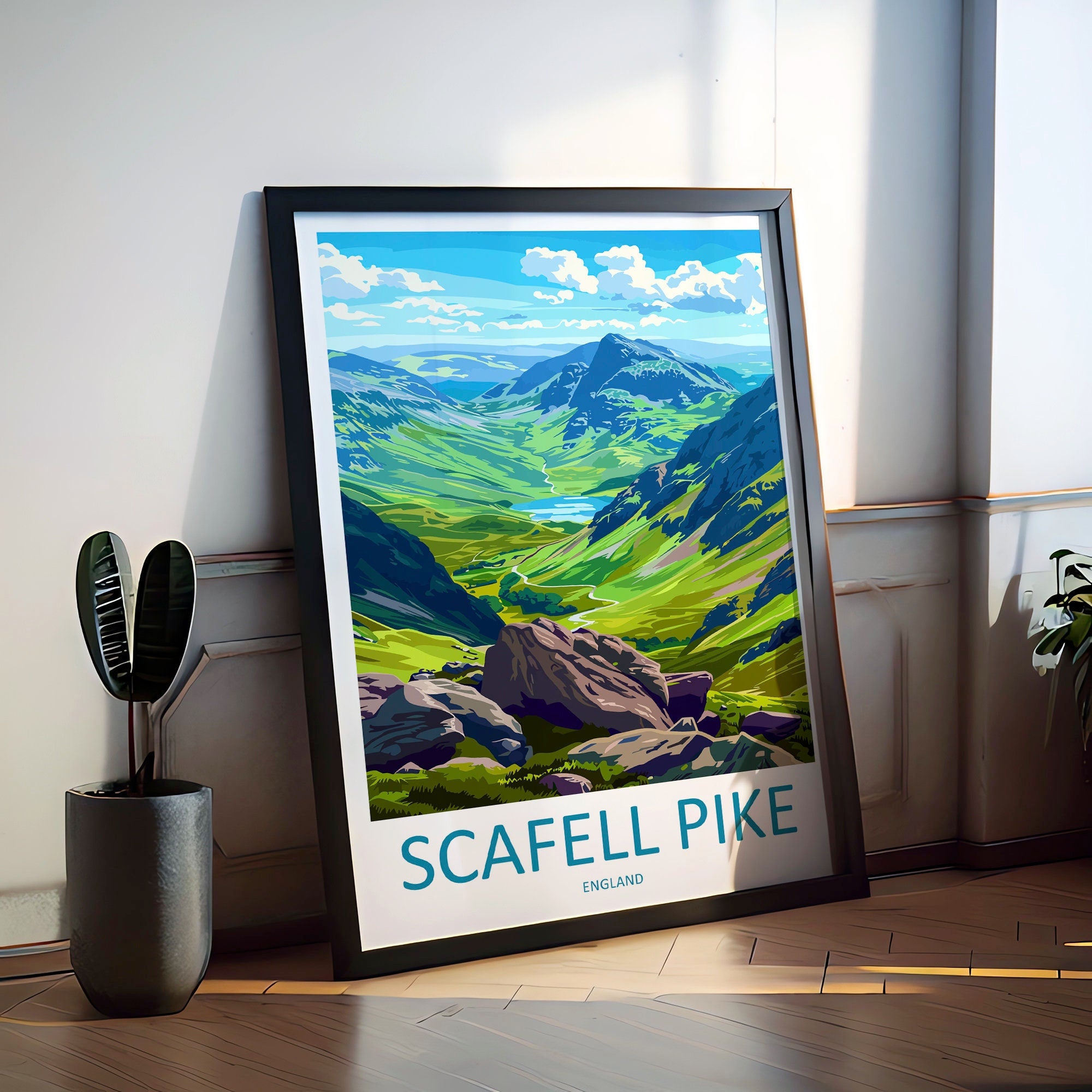 Scafell Pike Travel Print