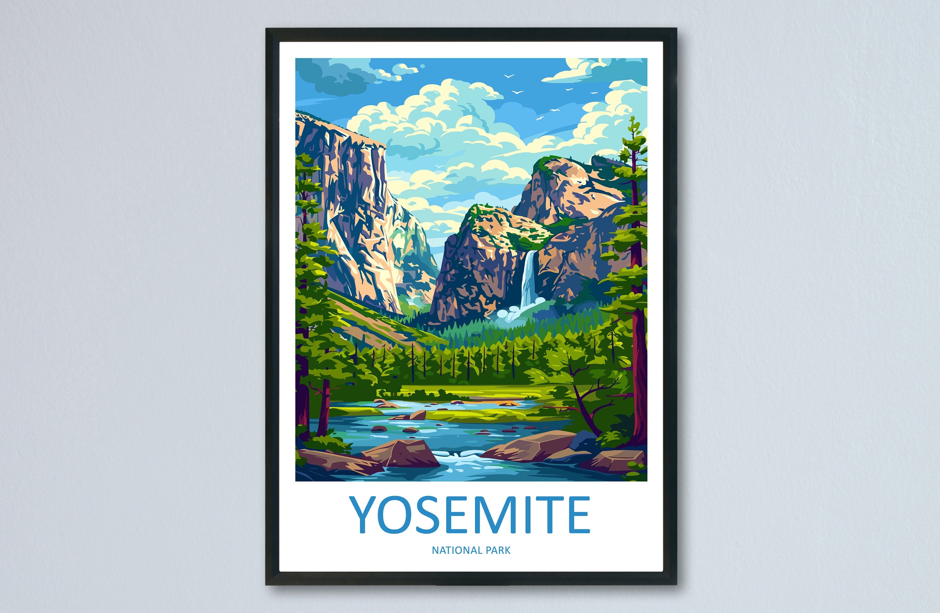 Yosemite Travel Print