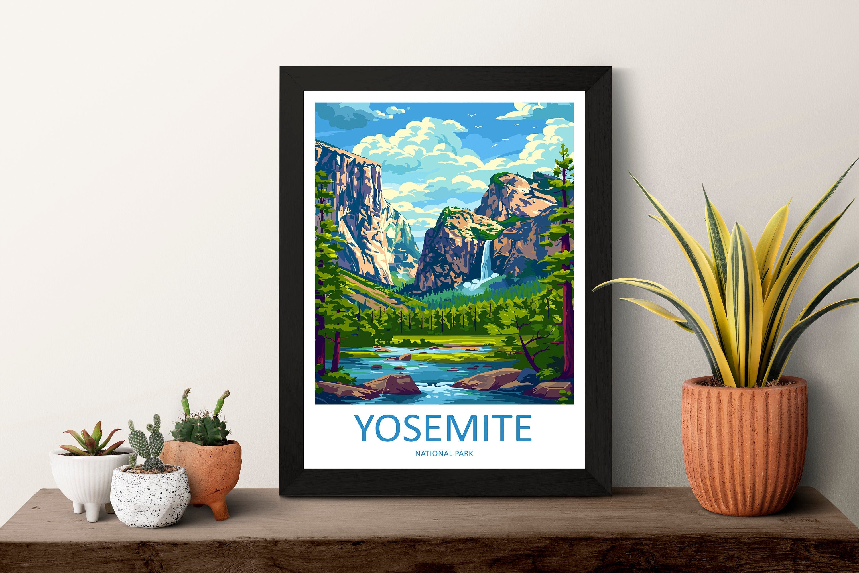 Yosemite Travel Print