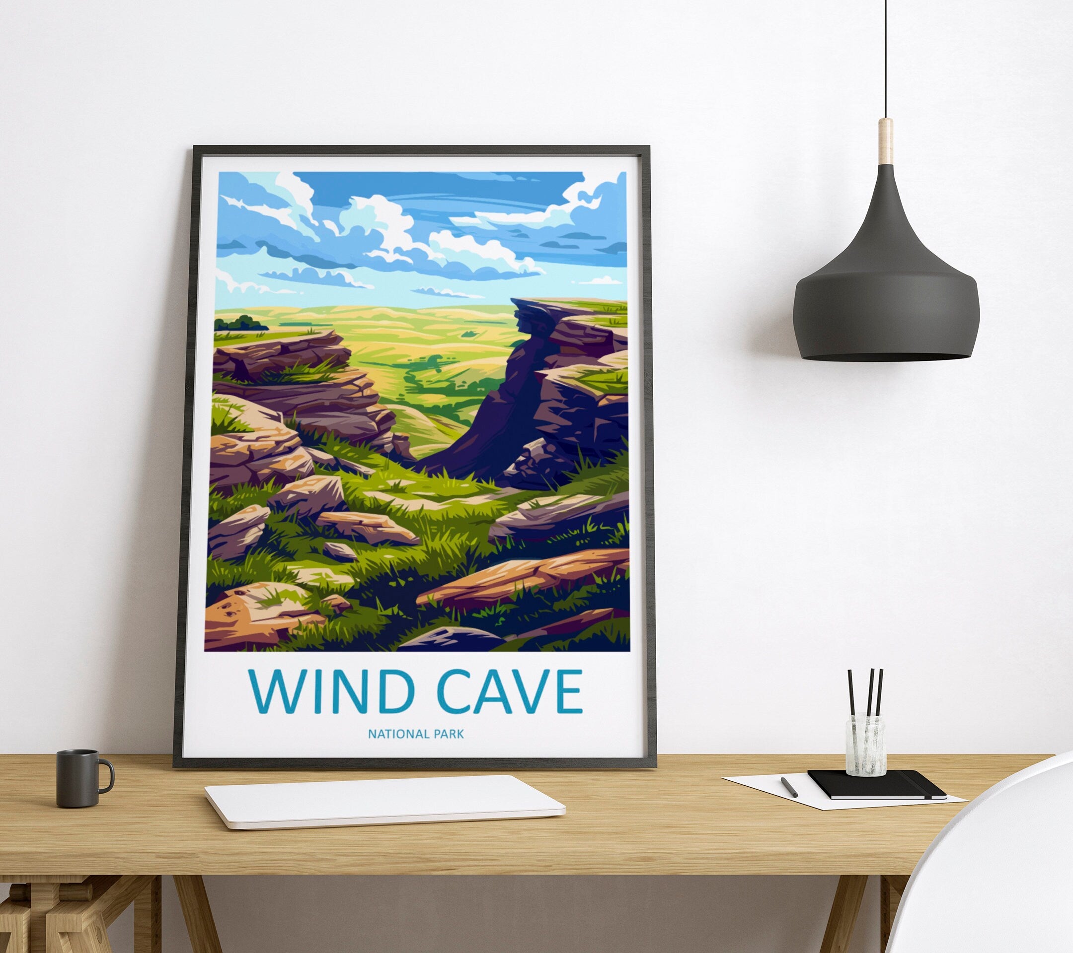 Wind Cave National Park Travel Print