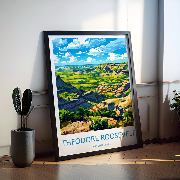 Theodore Roosevelt National Park Travel Print Wall Art Theodore Roosevelt National Park Wall Hanging Home Décor Theodore Roosevelt National