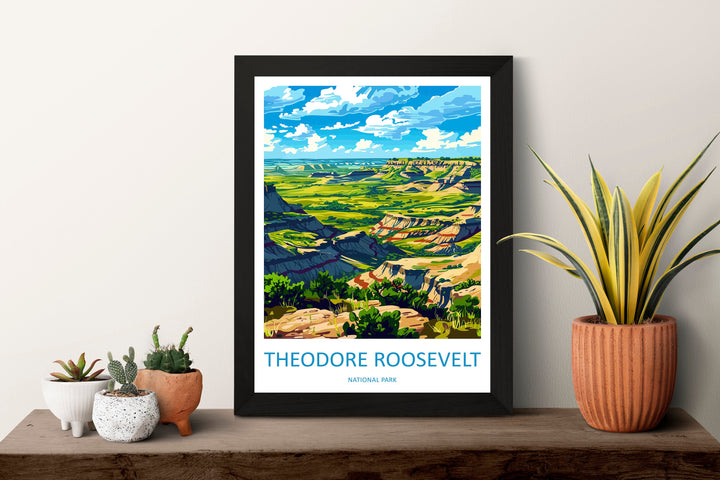 Theodore Roosevelt National Park Travel Print Wall Art Theodore Roosevelt National Park Wall Hanging Home Décor Theodore Roosevelt National