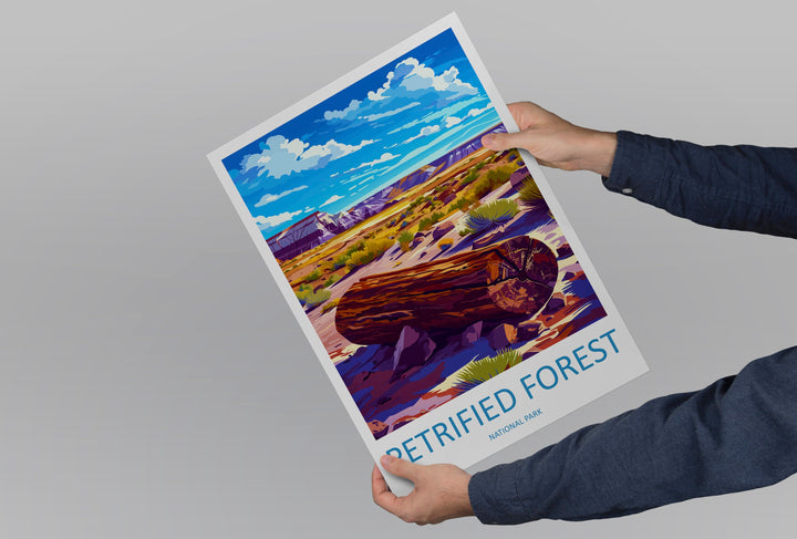 Petrified Forest National Park Travel Print Wall Art Petrified Forest Wall Hanging Home Décor Petrified Forest Gift Art Lovers Arizona Art