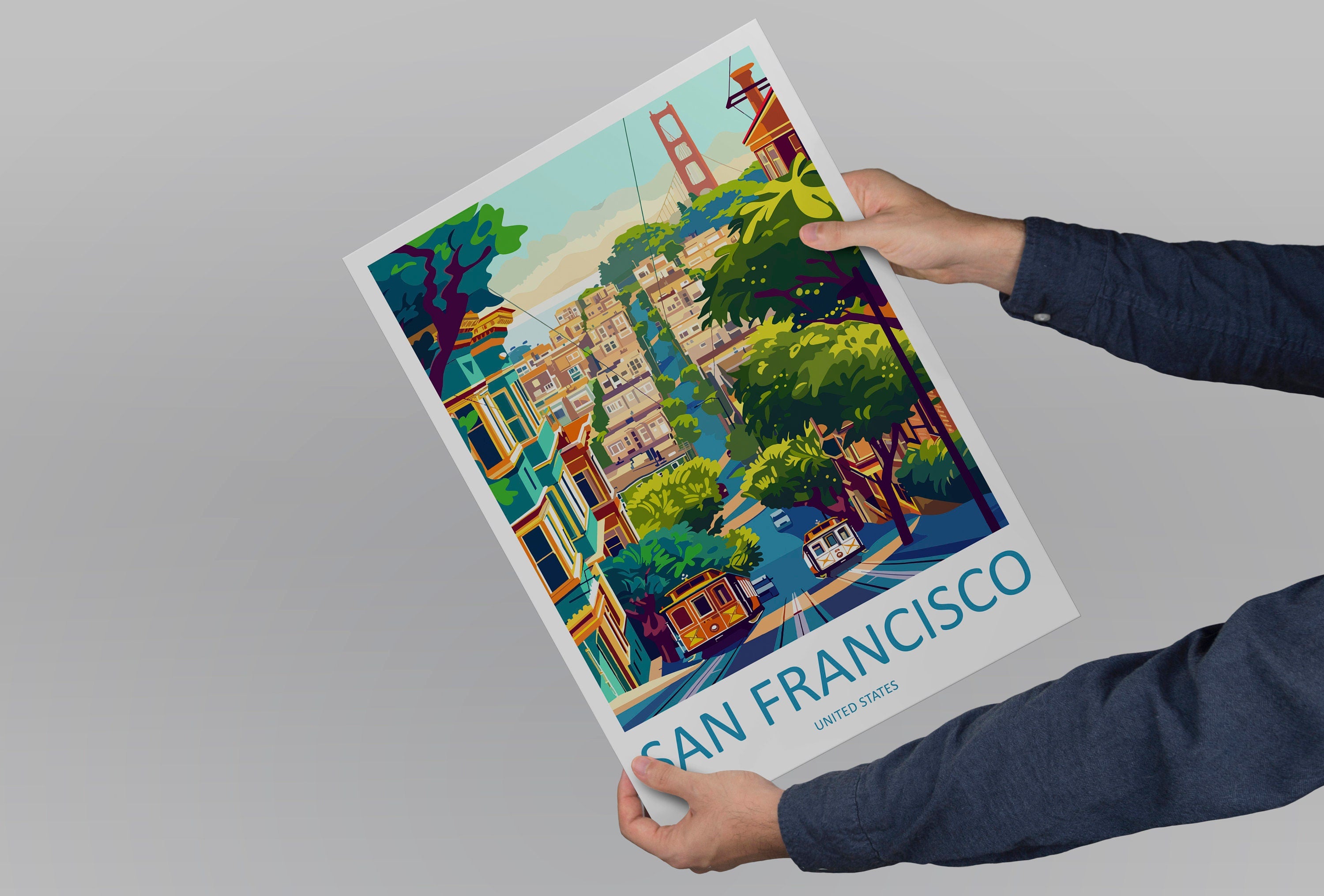 San Francisco Golden Gate Travel Print