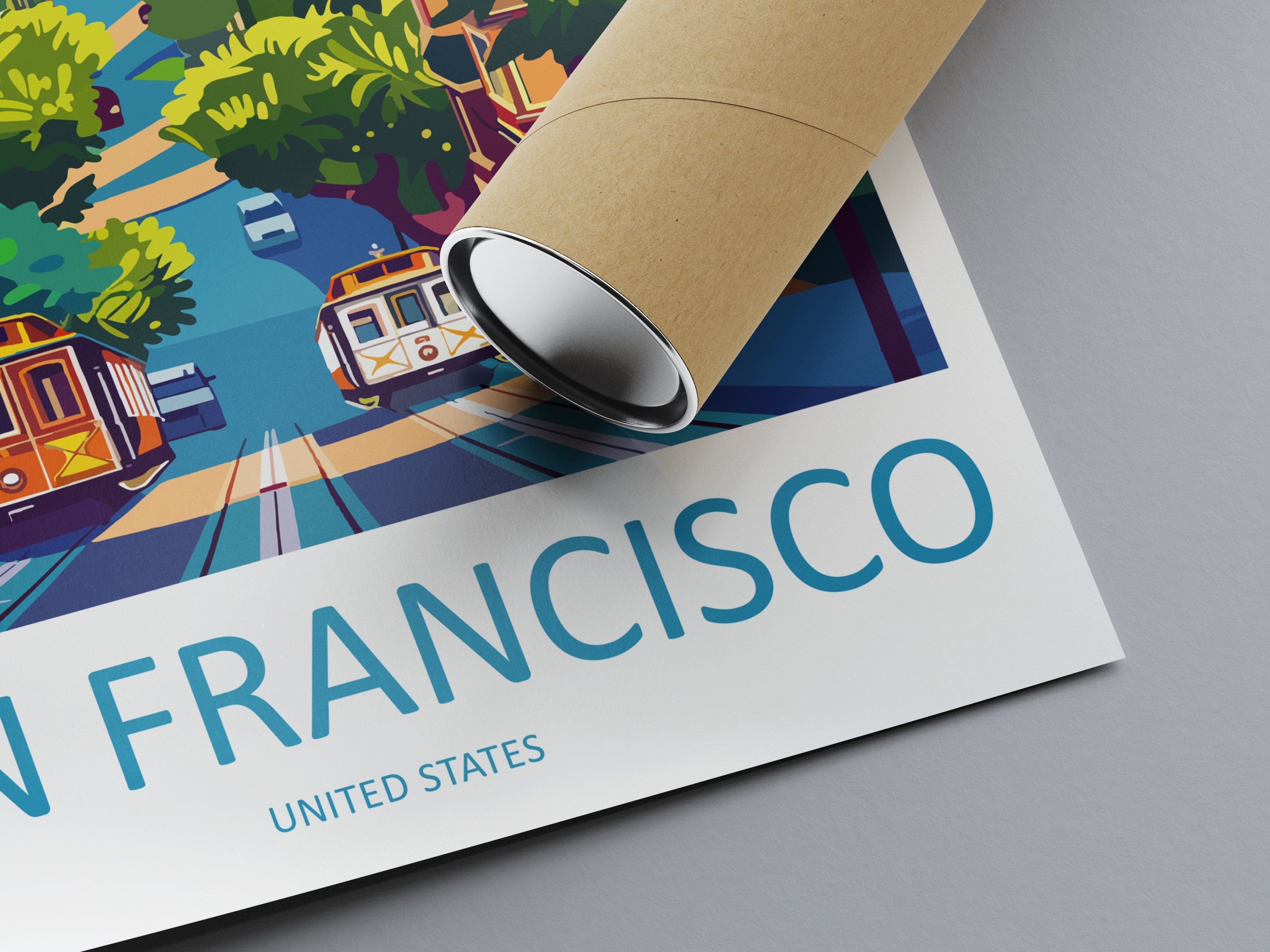 San Francisco Golden Gate Travel Print