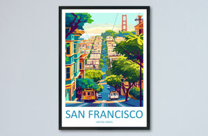 San Francisco Golden Gate Travel Print