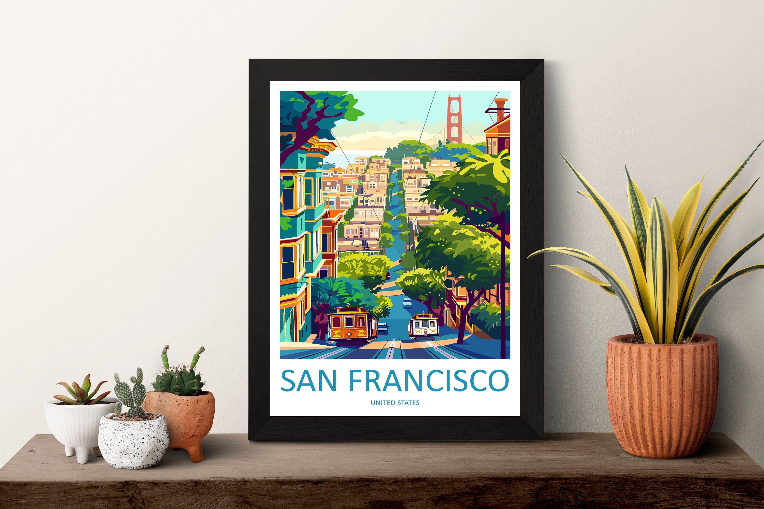 San Francisco Golden Gate Travel Print