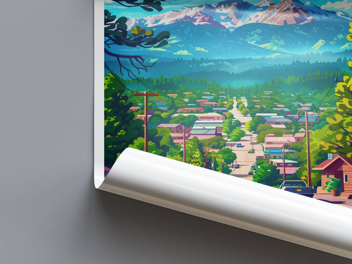 Flagstaff Travel Print Wall Art Flagstaff Wall Hanging Home Décor Flagstaff Gift Art Lovers Arizona Art Lover Gift Arizona Travel Print