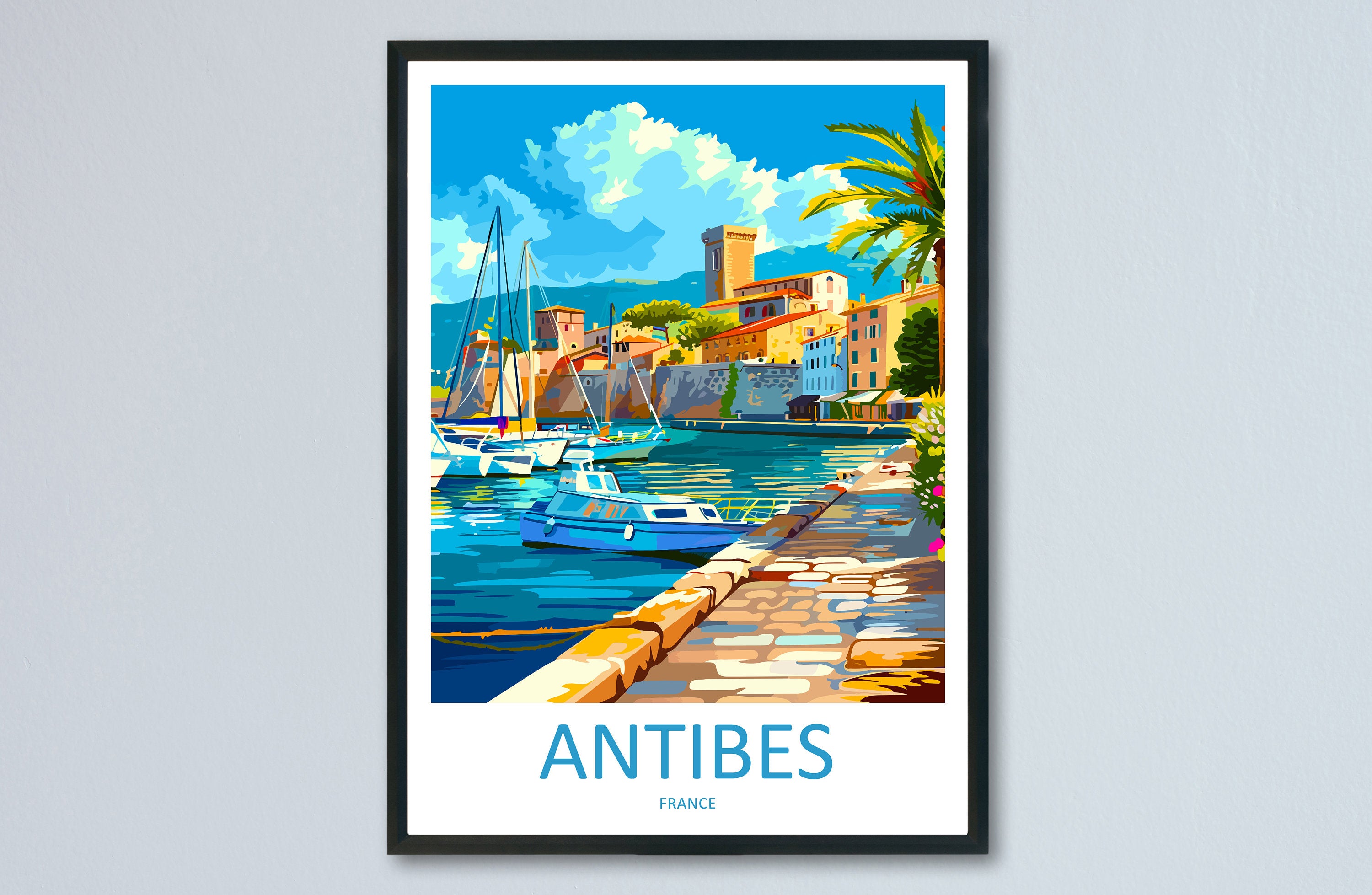 Antibes Travel Print