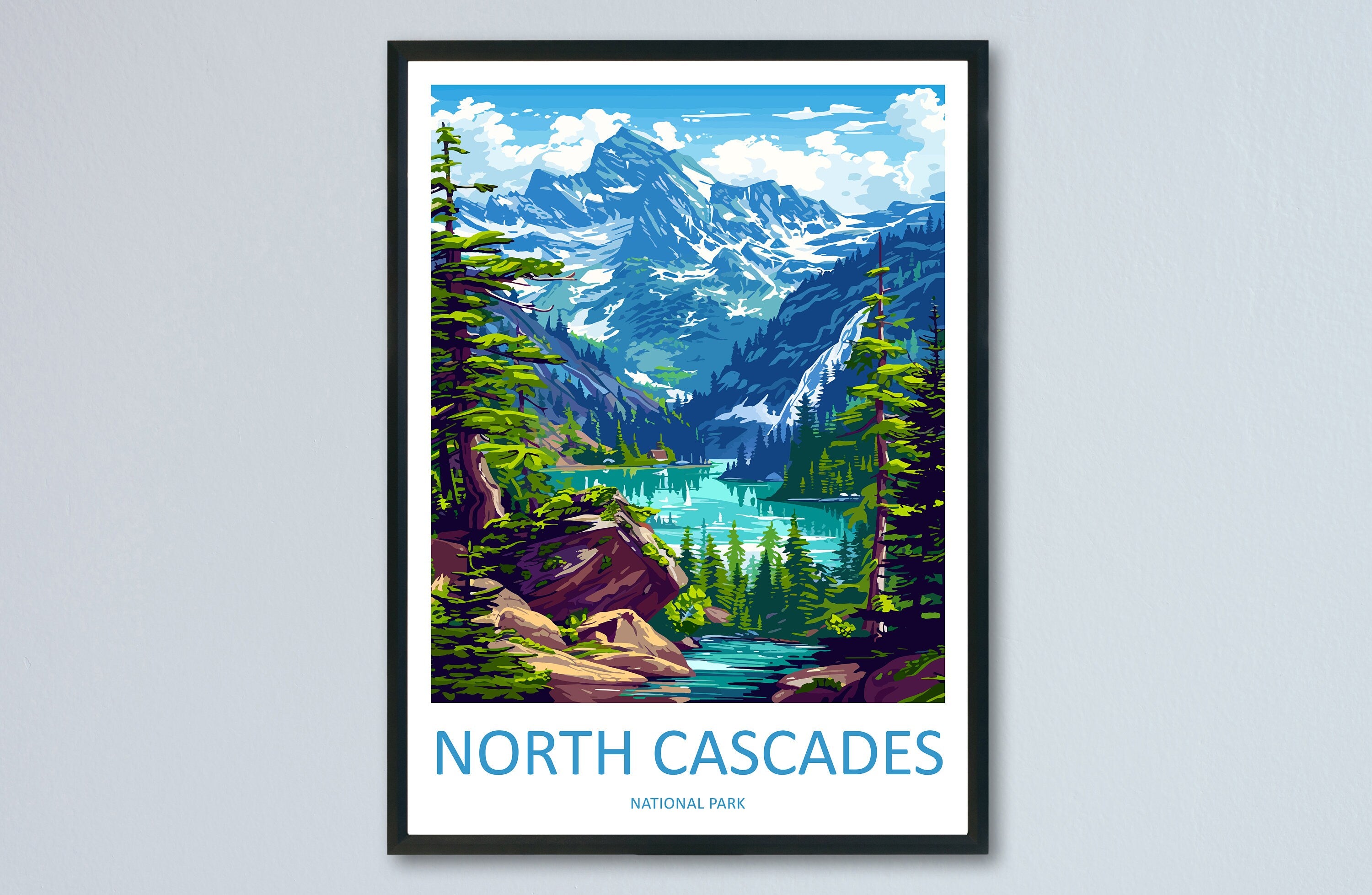 North Cascades National Park Travel Print