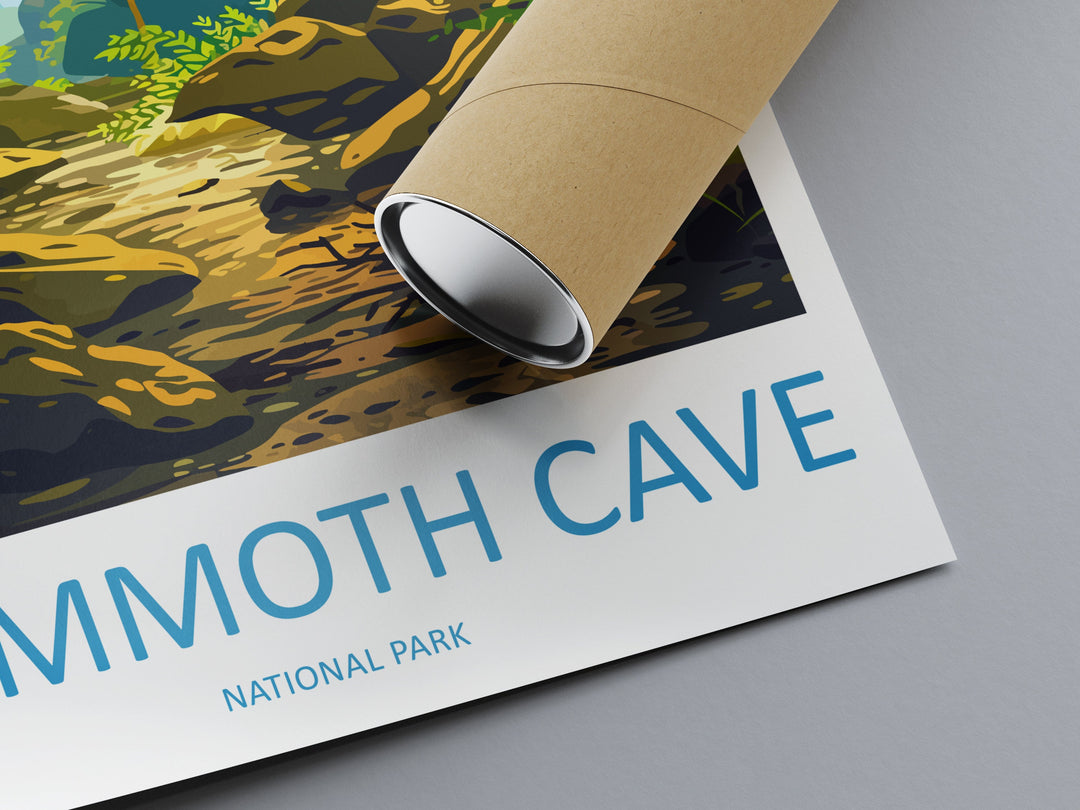 Mammoth Cave National Park Travel Print Wall Art Mammoth Cave Wall Hanging Home Décor Mammoth Cave Gift Art Lovers Art Gift Lover Print