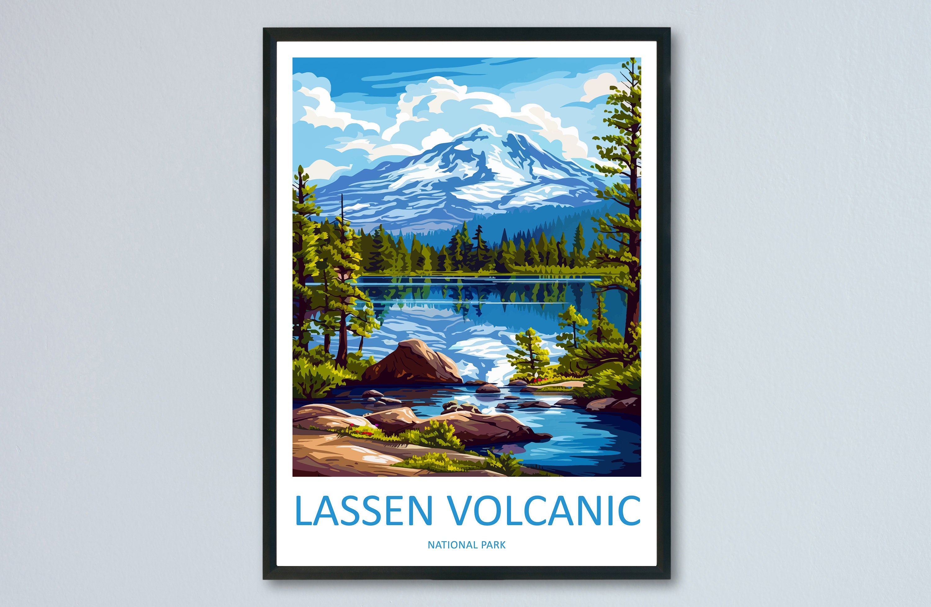 Lassen Volcanic National Park Travel Print