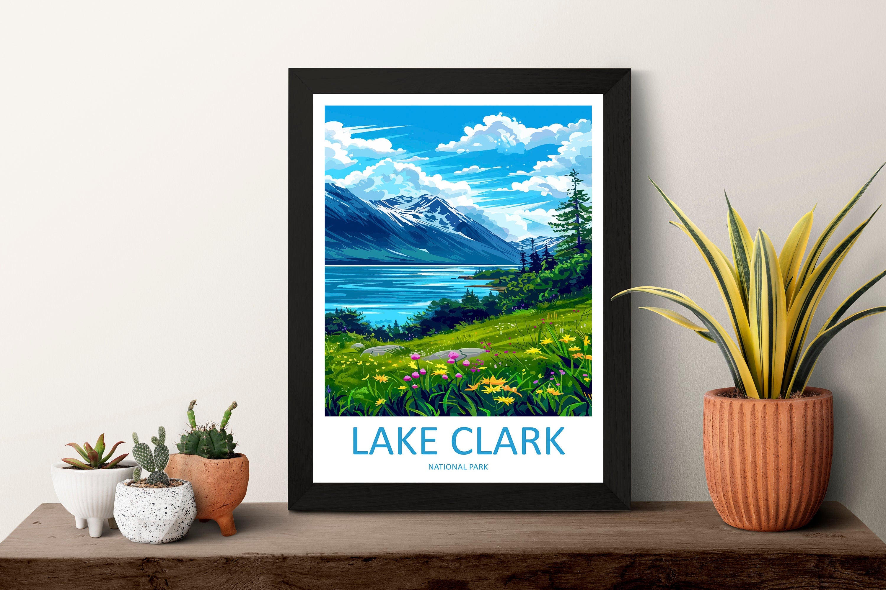 Lake Clark Travel Print