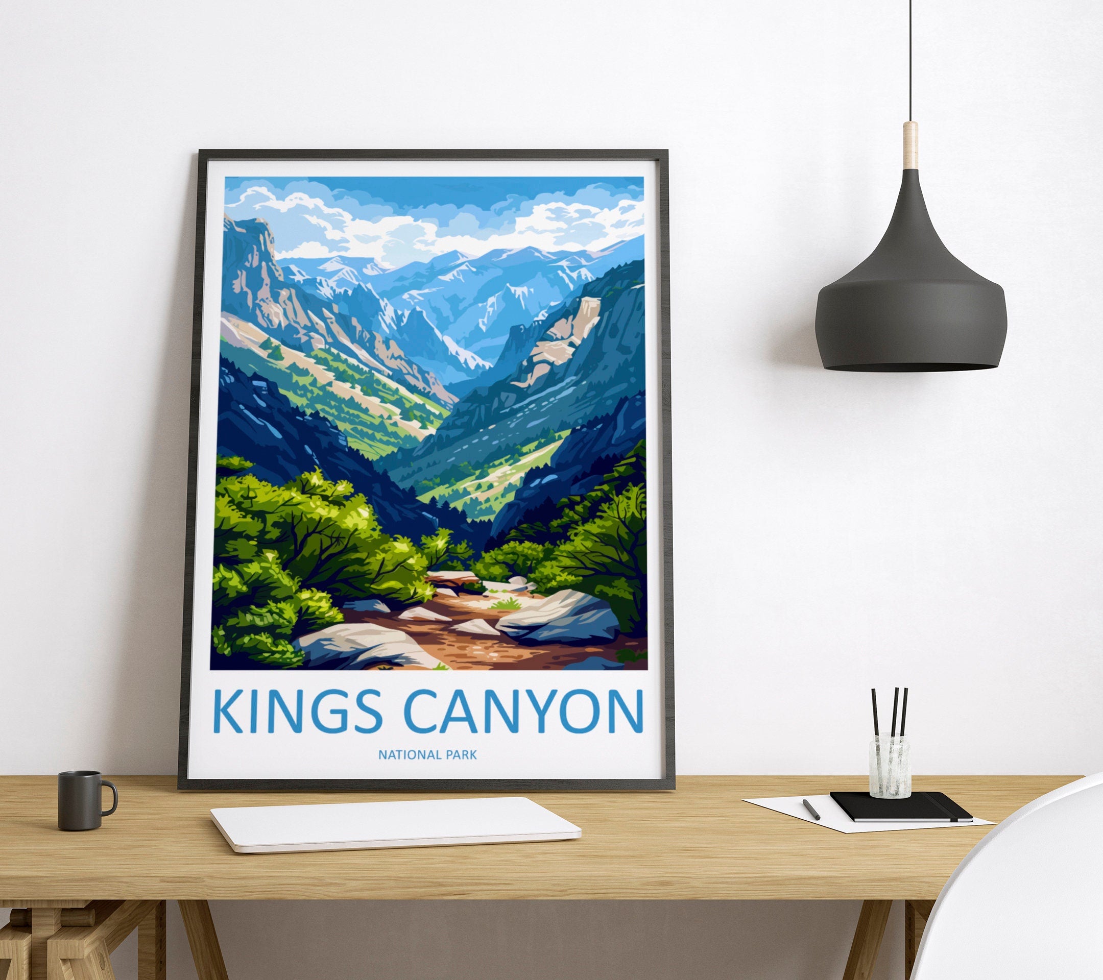 Kings Canyon National Park Travel Print