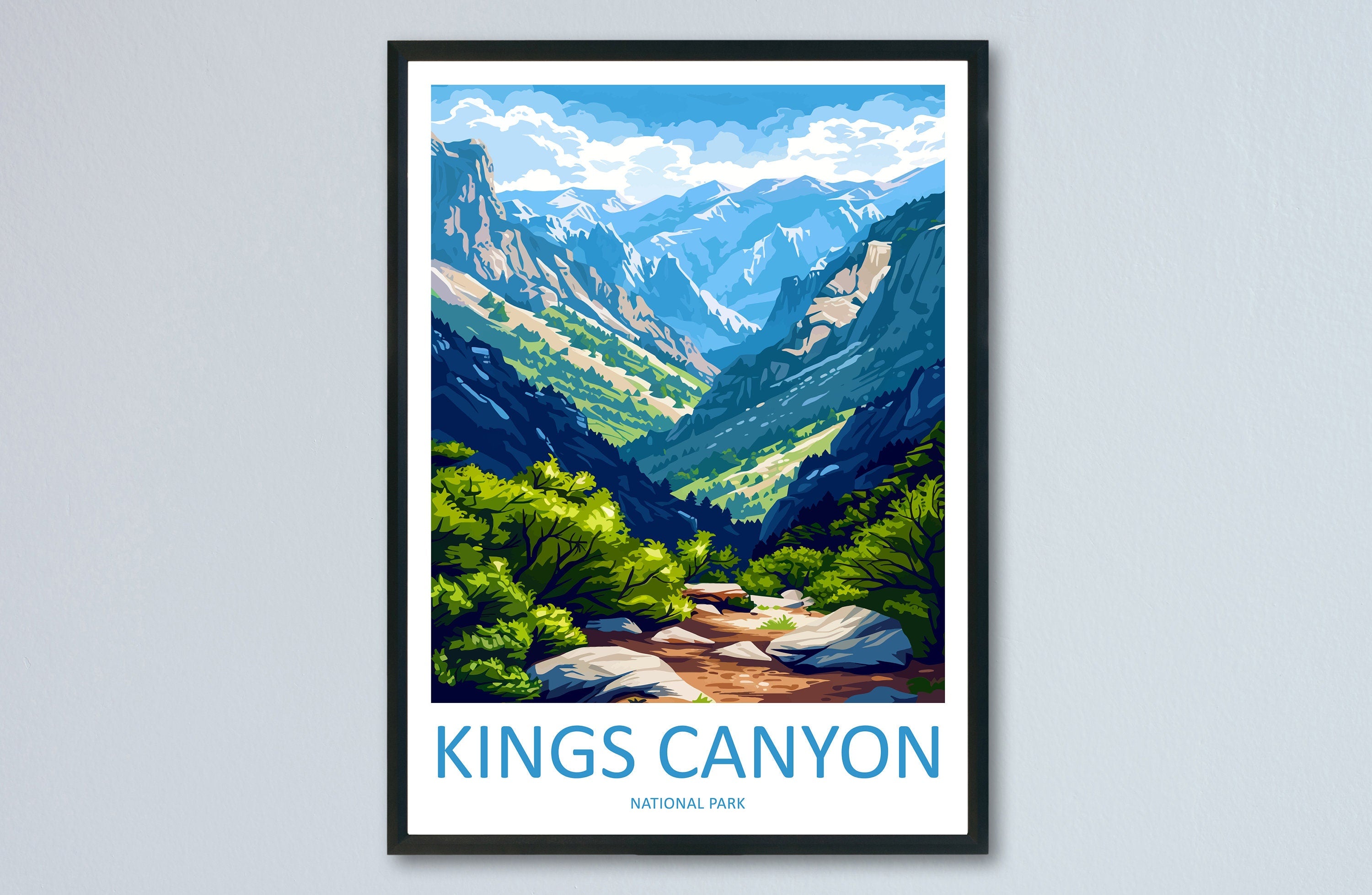 Kings Canyon National Park Travel Print