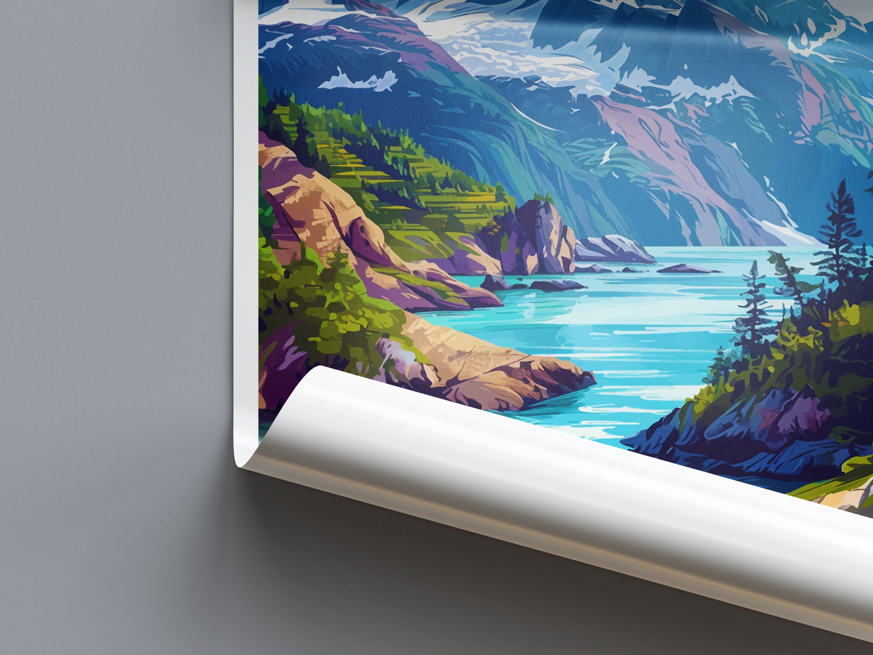 Kenai Fjords National Park Travel Print