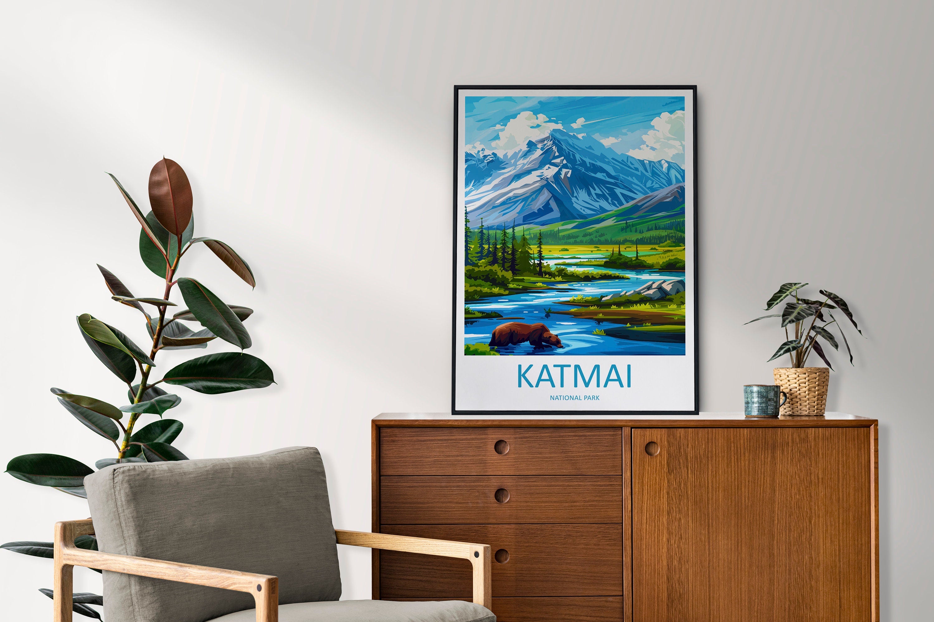 Katmai National Park Travel Print