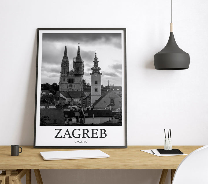Zagreb Photo Print of Zagreb Travel Photo Croatia Art Decor Photo Travel Art Gift For Travel Artwork Wall Art Framed Photo Travel Print