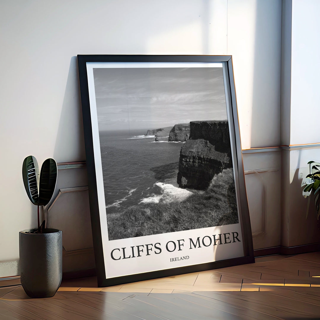 Cliffs Of Moher Photo Print of Cliffs Of Moher Ireland Travel Photo Hanging Decor Photo Travel Art Gift For Travel Artwork Wall Art Framed