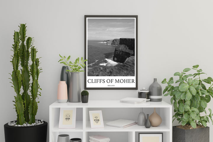 Cliffs Of Moher Photo Print of Cliffs Of Moher Ireland Travel Photo Hanging Decor Photo Travel Art Gift For Travel Artwork Wall Art Framed