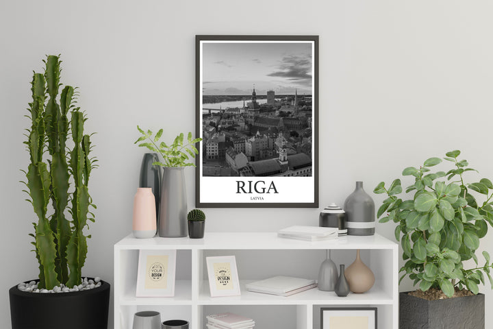Riga Photo Print of Riga latvia Travel Photo Hanging Decor Photo Travel Art Gift For Travel Artwork Wall Art Framed Photo Travel Print