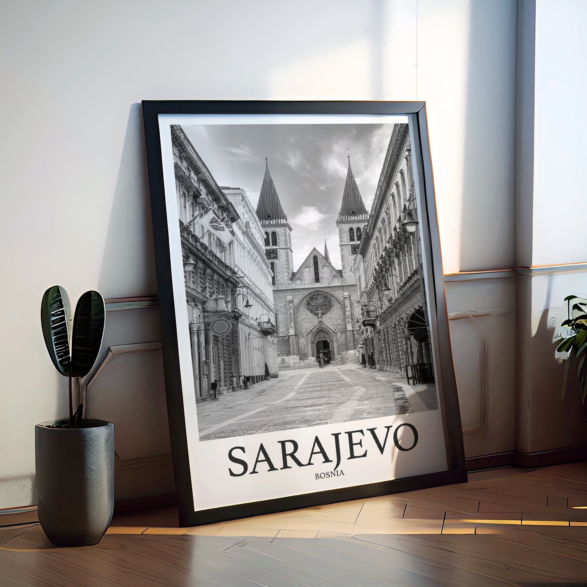 Sarajevo Photo Print of Sarajevo Bosnia Travel Photo Hanging Decor Photo Travel Art Gift For Travel Artwork