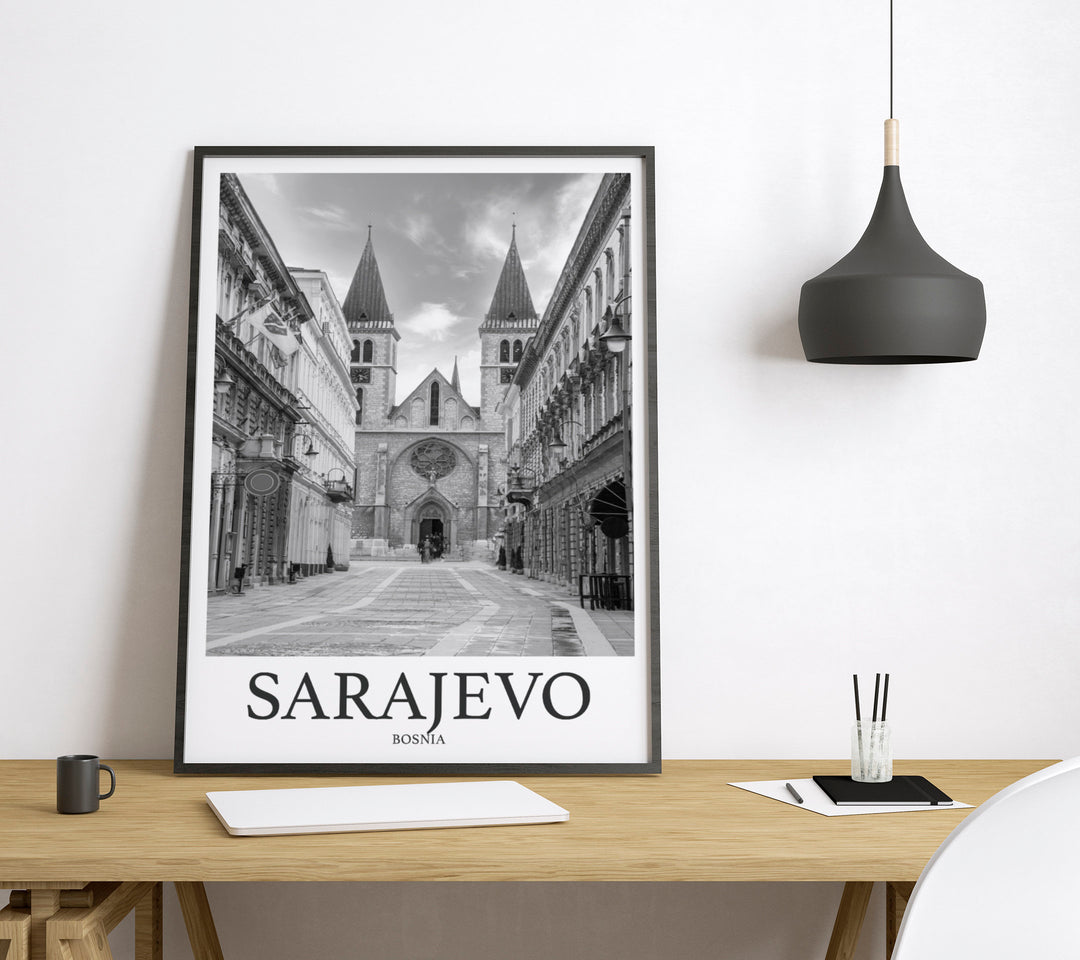 Sarajevo Photo Print of Sarajevo Bosnia Travel Photo Hanging Decor Photo Travel Art Gift For Travel Artwork Wall Art Framed Photo Travel