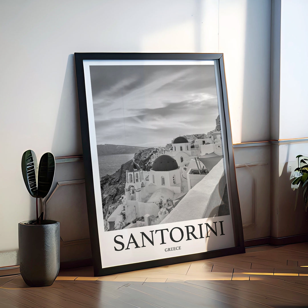 Santorini Photo Print of Santorini Greece Travel Photo Hanging Decor Photo Travel Art Gift For Travel Artwork Wall Art Framed Photo Travel