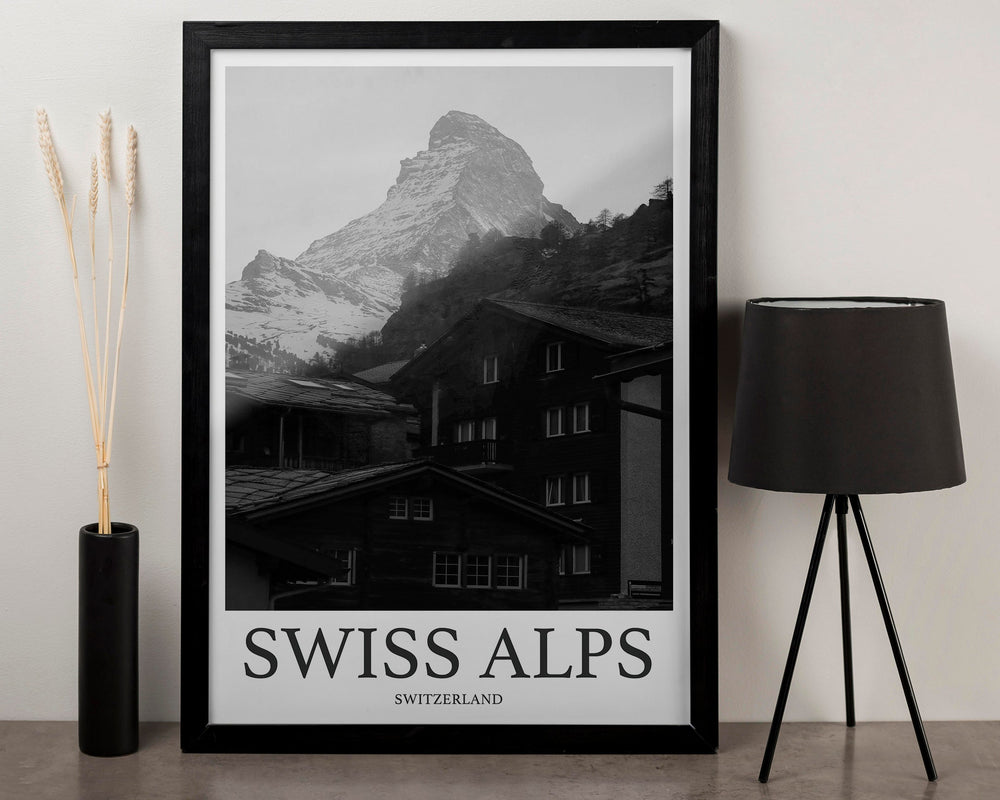 Swiss Alps Photo Print of Swiss Alps Switzerland Travel Photo Hanging Decor Photo Travel Art Gift For Travel Artwork Wall Art Framed