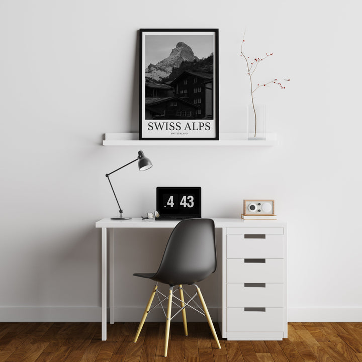 Swiss Alps Photo Print of Swiss Alps Switzerland Travel Photo Hanging Decor Photo Travel Art Gift For Travel Artwork Wall Art Framed